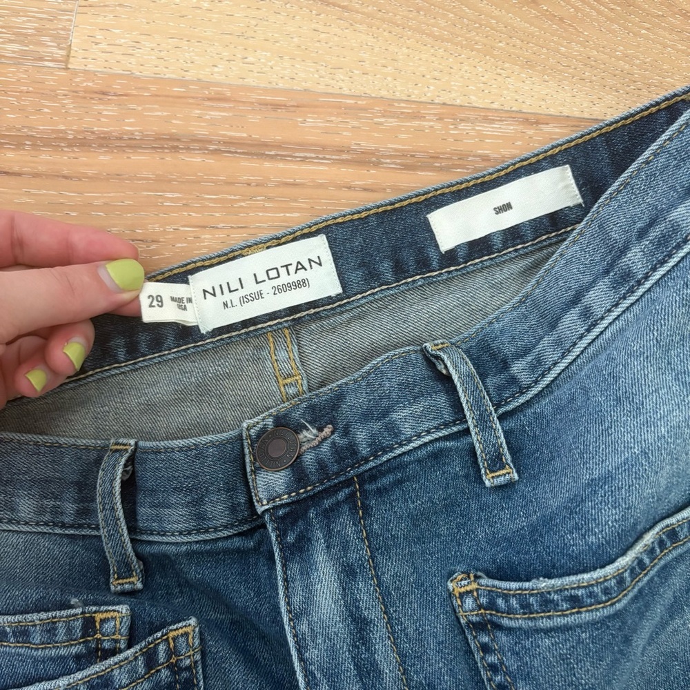 Nili Lotan Blue Boyfriend Jeans - Picture 5 of 11